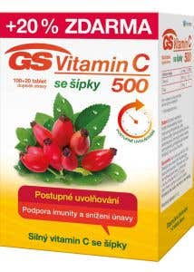 GS Vitamin C 500 + šípky 100+20 tablet