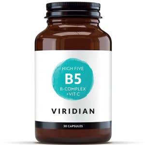 Viridian High Five B Complex s vitamínem C 30 kapslí