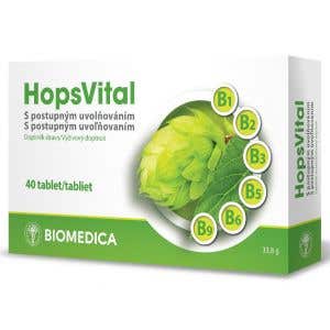 Biomedica HopsVital s postupným uvoľňovaním 40 tabliet