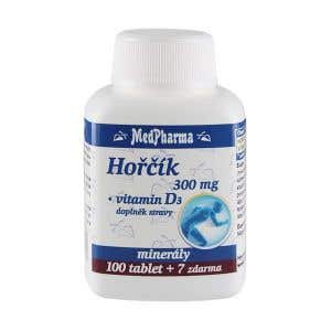 MedPharma Hořčík 300 mg + vitamin D3 107 tablet