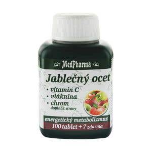 MedPharma Jablečný ocet + vitamin C + vláknina + chrom 107 tablet