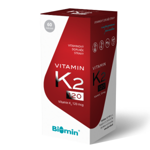 Biomin Vitamín K2 120 mcg 60 tobolek
