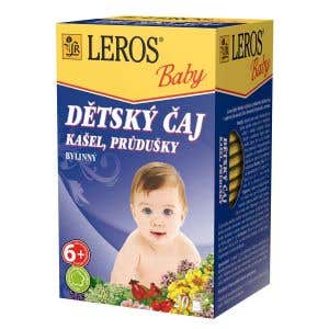 Leros Baby Detský čaj Kašeľ + priedušky vreckový 20x1.5g