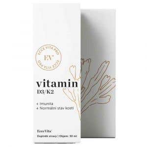 Ecce Vita Rostlinný Vitamin D3/K2 30 ml