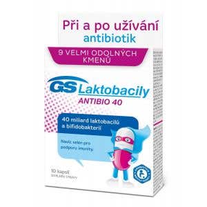 GS Laktobacily Antibio 40 10 kapsúl