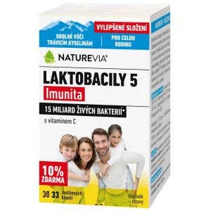Swiss NatureVia Laktobacily 5 Imunita 33 kapsúl