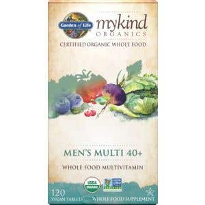 Garden of Life Mykind Organics Mens 40 Multi - multivitamín pre mužov od 40 rokov - 120 tabliet