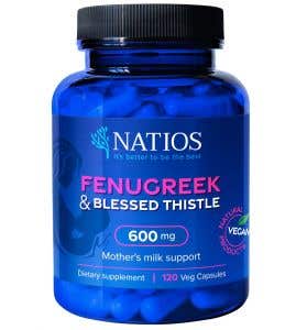 Natios Fenugreek & Blessed Thistle - Pískavice & Benedikt 600 mg 120 veganských kapslí