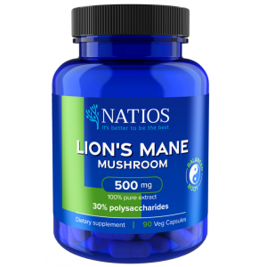 Natios Lion's Mane Extract 500 mg 90 kapslí 