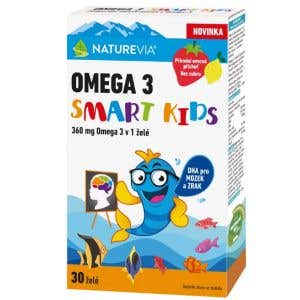 NatureVia Omega 3 Smart Kids 30 želé