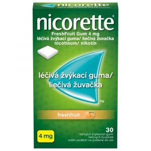 Nicorette Freshfruit gum 4mg léčivá žvýkací guma 30 žvýkaček