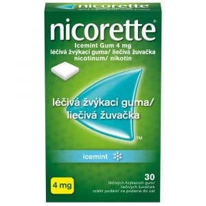 Nicorette Icemint gum 4mg léčivá žvýkací guma 30 žvýkaček