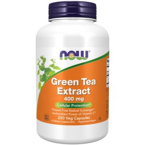 Now Extrakt ze zeleného čaje 400 mg 250 rostlinných kapslí