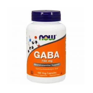 Now Gaba 750 mg 100 rastlinných kapsúl