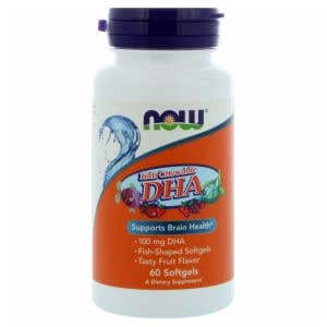 Now Foods Omega 3 DHA pre deti 60 žuvacích kapsúl