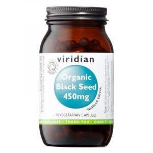 Viridian Organic black seed 450mg 90 kapslí 