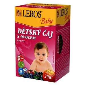 Leros Baby Dětský čaj s ovocem sáčkový 20x2g