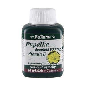 MedPharma Pupalka dvojročná 500 mg + vitamín E 67 kapsúl