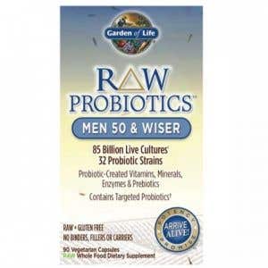 Garden of Life RAW Probiotiká pre mužov od 50 rokov plus - 85miliard CFU 90 kapsúl