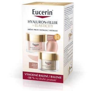 Eucerin Hyaluron Filler+ Elasticity Denný krém Rosé SPF 30 50 ml + Nočný krém 50 ml Promo balenie 2024