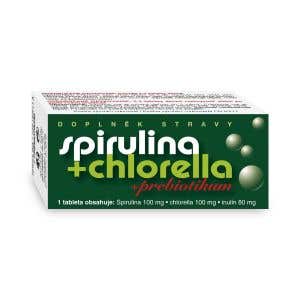 Naturvita Spirulina + Chlorella + prebiotikum 90 tabliet