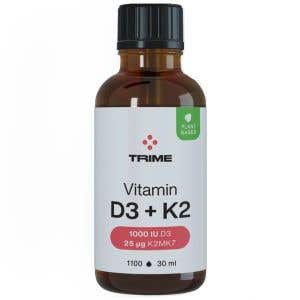 Trime Vitamín D3 & K2, 1000 IU D3 / 25μg K2-MK7 1050 kapek 30 ml
