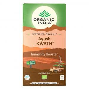 Organic India Tulsi Imunita - Ayush Kwath – Čaj na podporu imunity BIO 25 sáčků