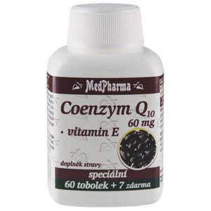 MedPharma Coenzým Q10 60 mg + Vitamín E 67 kapsúl