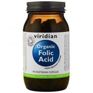 Viridian Folic Acid Kyselina listová Organic 90 kapslí