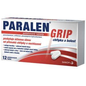 Paralen Grip na chřipku a bolest 12 tablet
