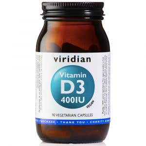 Viridian Vitamín D3 400 IU 90 kapsúl