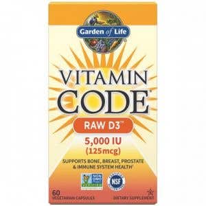 Garden of Life Vitamin Code - Raw D3 5000 IU 60 kapslí