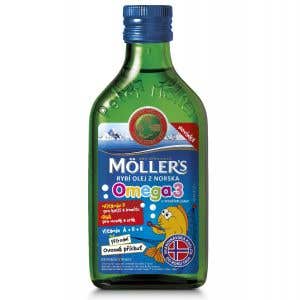Mollers Omega 3 rybí olej ovocná příchuť 250 ml