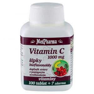 MedPharma Vitamin C 1000 mg s šípky a prodlouženým účinkem 107 tablet
