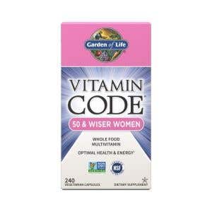 Garden of Life Raw Vitamín Code Women 50+ - Multivitamín pre ženy po päťdesiatke 240 kapsúl