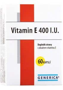 Generica Vitamin E 400 IU 60 kapslí