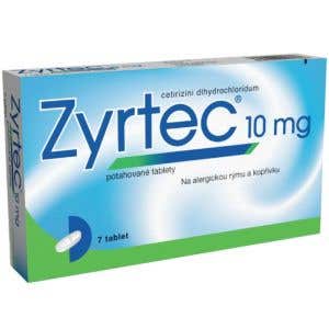 Zyrtec 10 mg 7 tablet