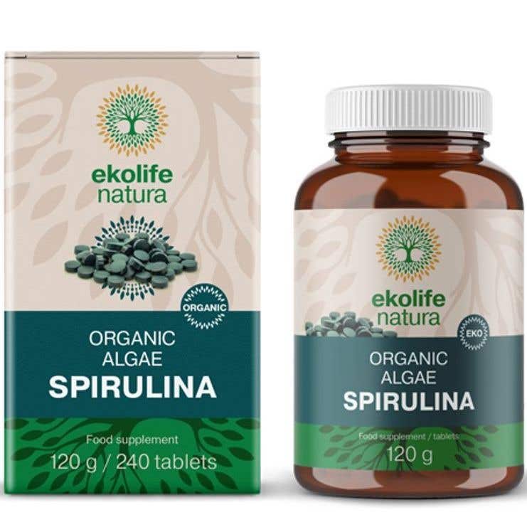 Ekolife Natura Algae Spirulina Organic - Řasa Spirulina BIO 240 tablet 