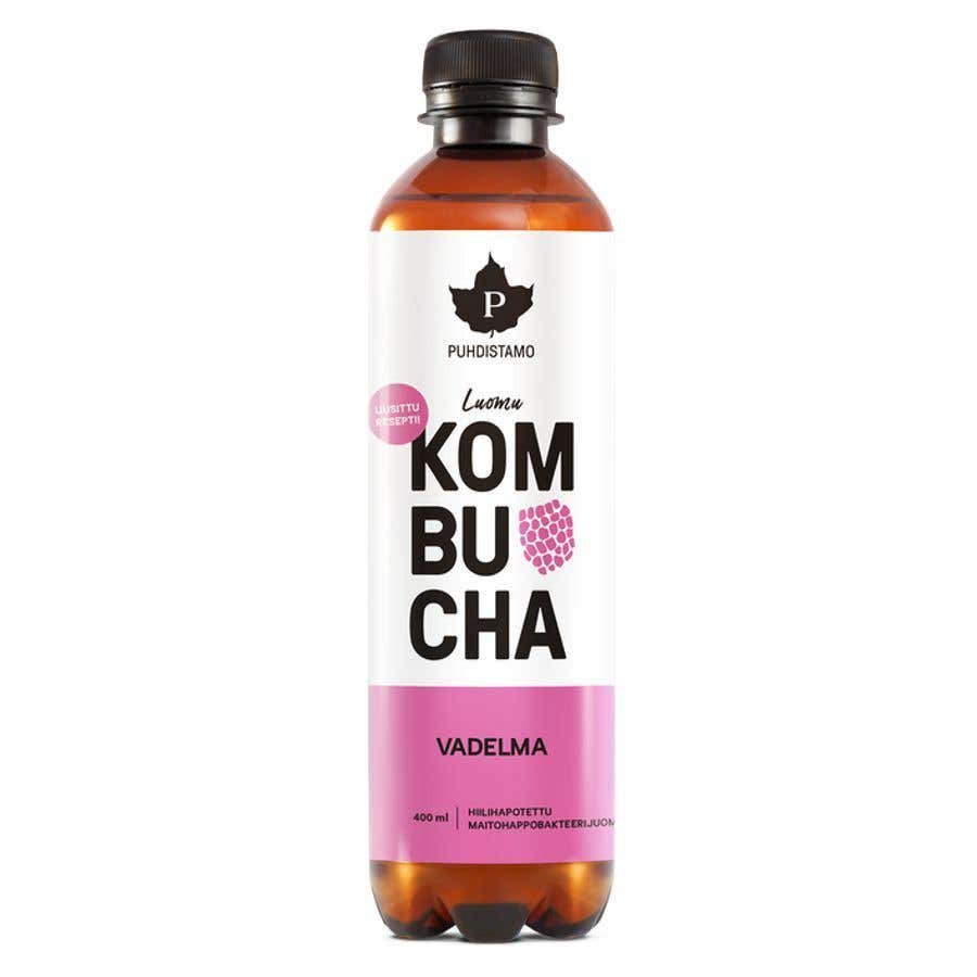 Puhdistamo Kombucha malina BIO 370 ml