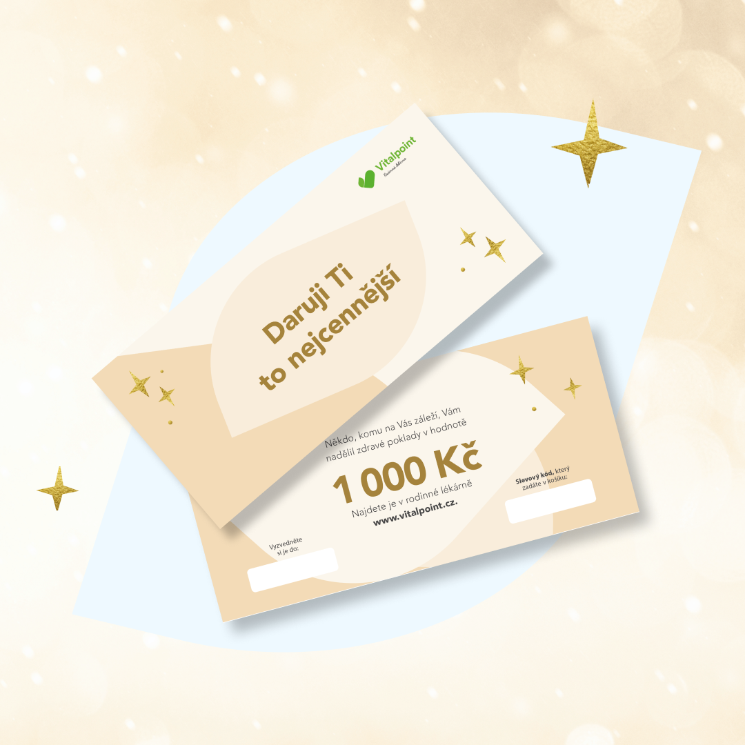 Vitalpoint Dárkový poukaz do naší rodinné lékárny - 1000 Kč
