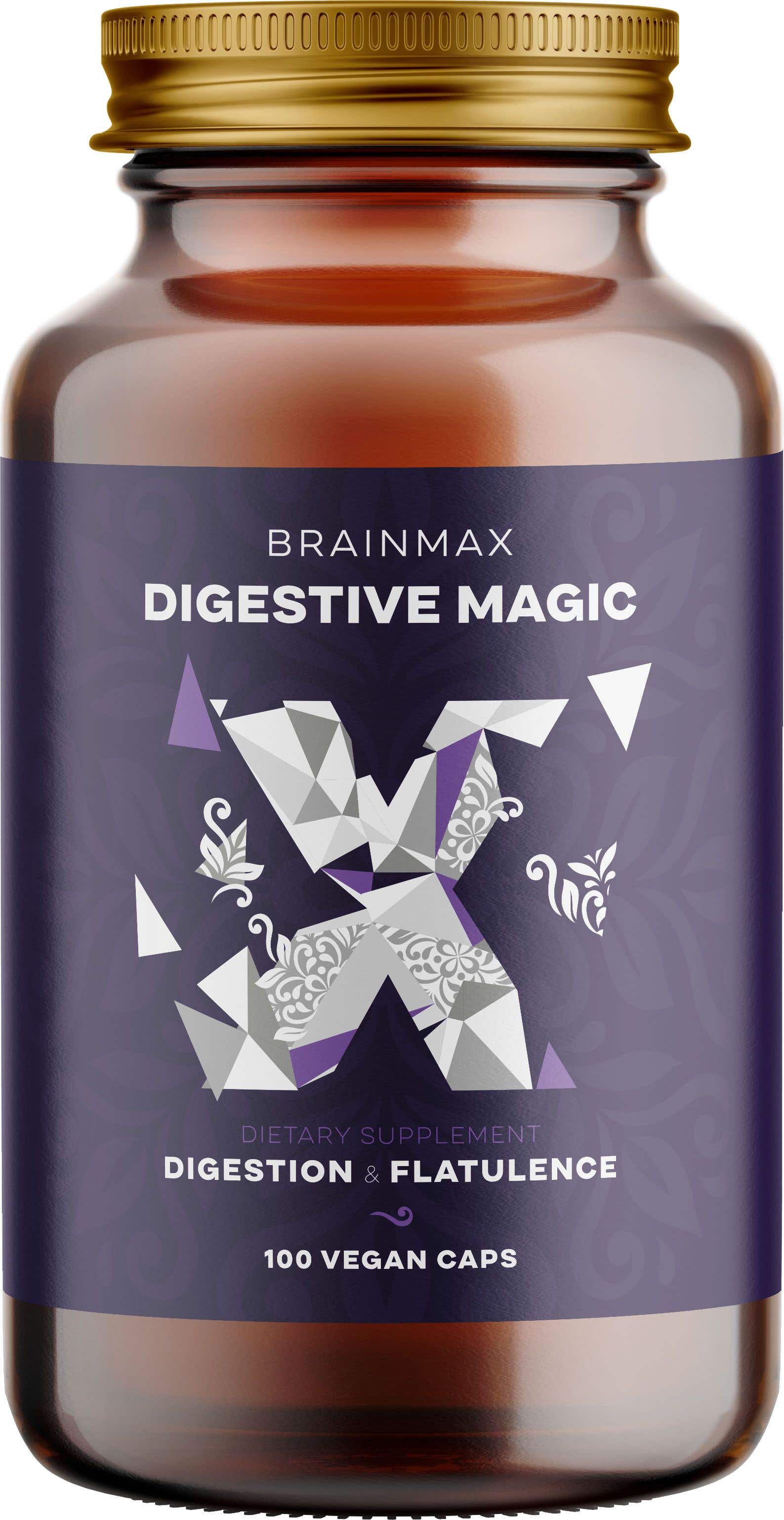 BrainMax Digestive Magic Podpora trávení 100 rostlinných kapslí