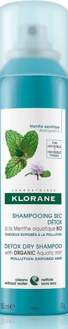 Klorane Detox suchý šampon s BIO mátou vodní 150 ml