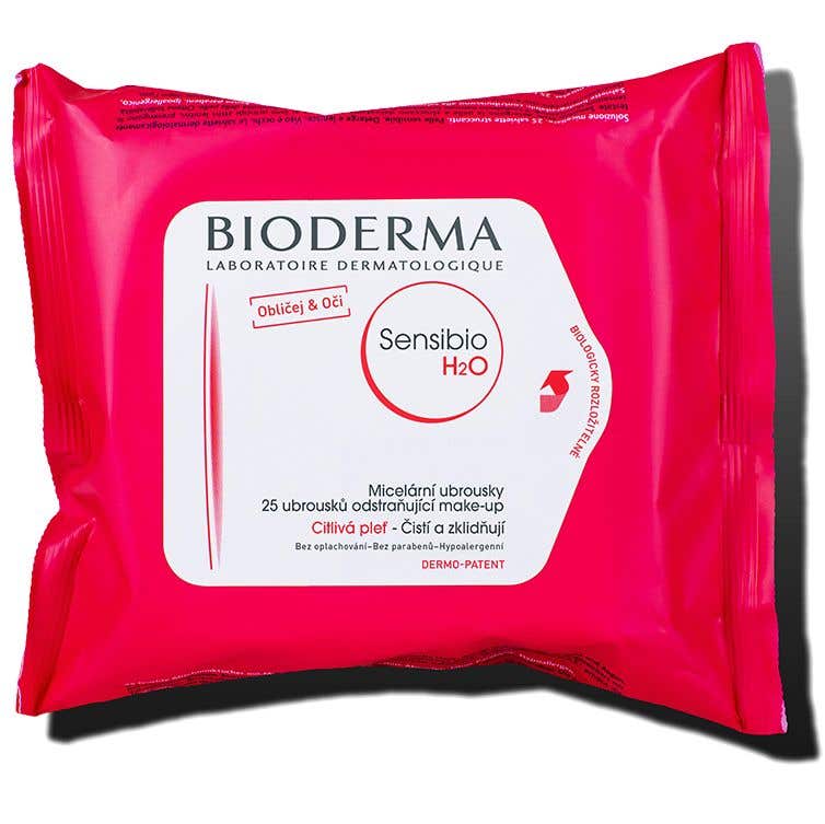 Bioderma Sensibio H2O micelární odličovací ubrousky 25 ks