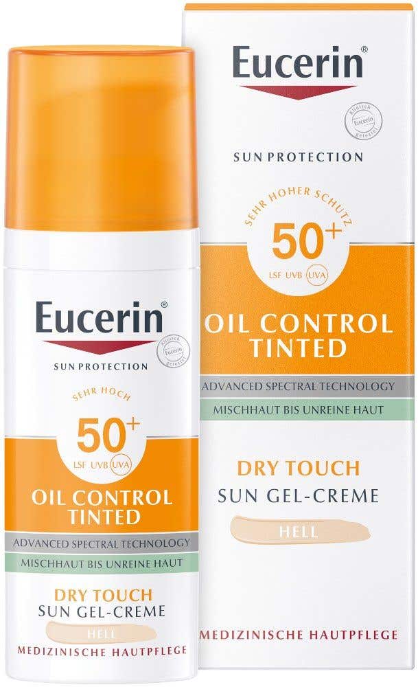 Eucerin Sun Oil Control Tinted SPF50+ světlý 50 ml