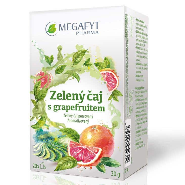 Megafyt Zelený čaj s grapefruitem 20 sáčků