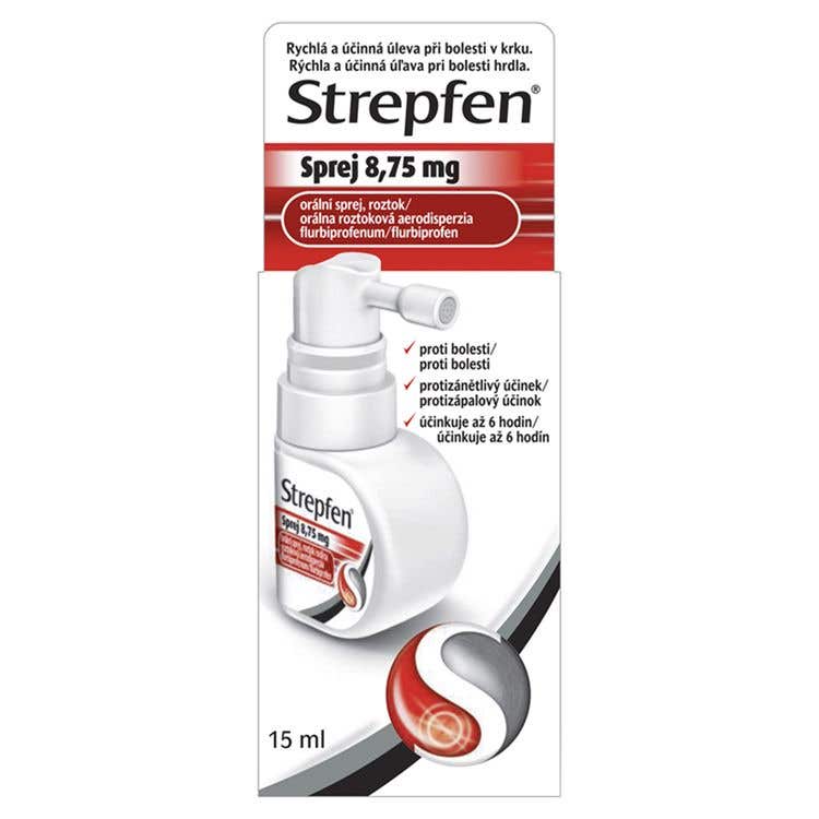 Strepfen Sprej 8,75 mg orální sprej, roztok 15 ml
