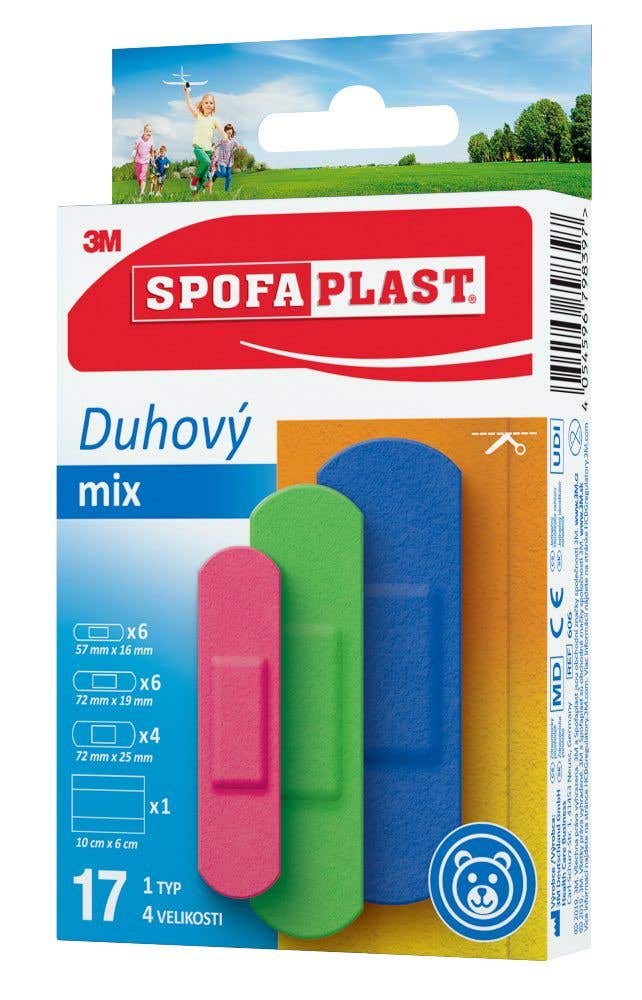 3M Spofaplast 606 Duhový mix náplastí 17 ks