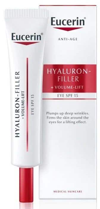 Eucerin Hyaluron-Filler + Volume-Lift Oční krém proti vráskám SPF 15 15 ml