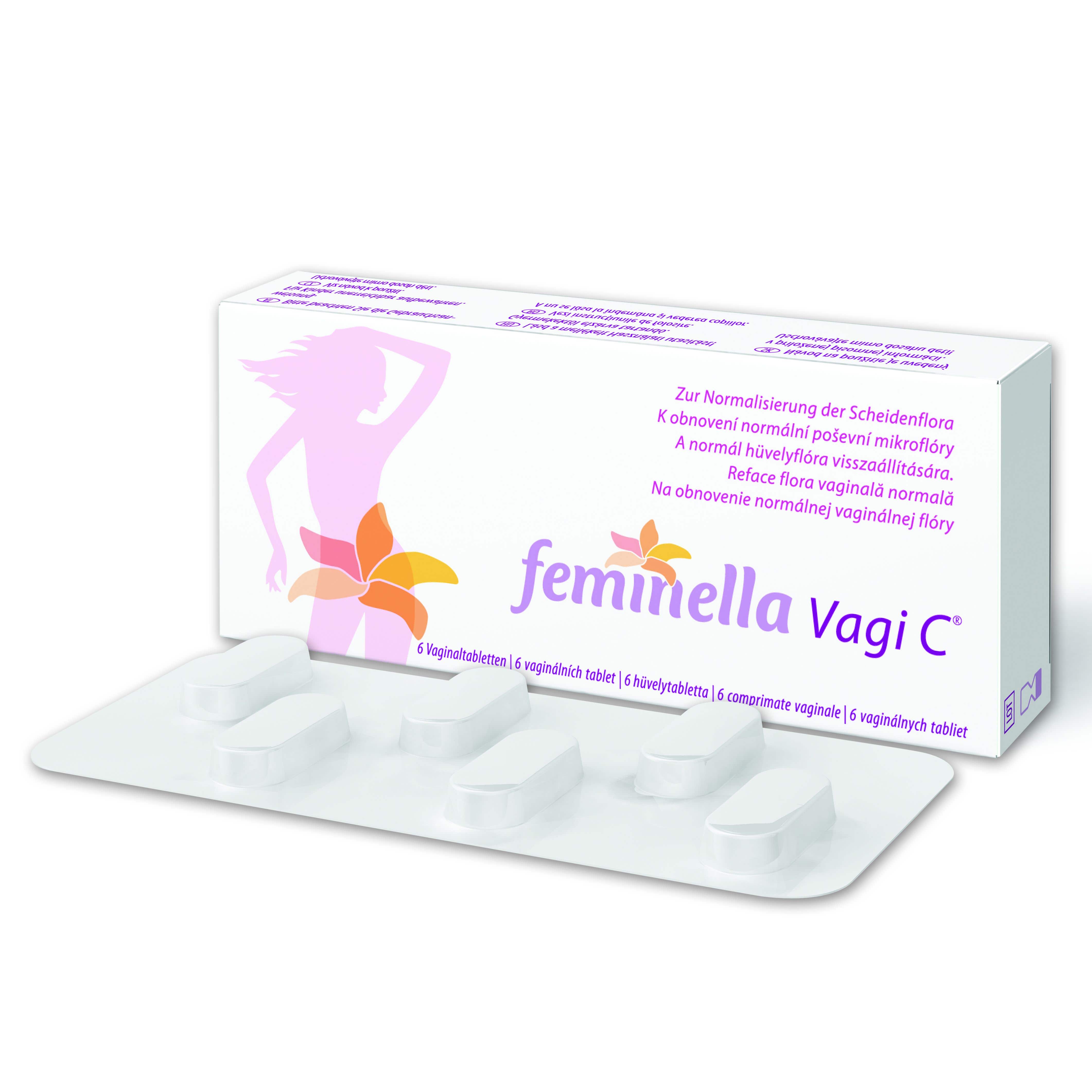Feminella Vagi C 6 vaginálnych tabliet
