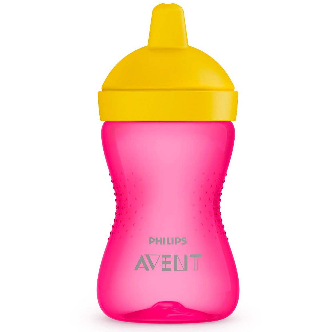 Avent Hrnek Grippy 300ml s tvrdou hubičkou dívka
